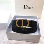AAA Replica Dior Black Reversible Women's Belt